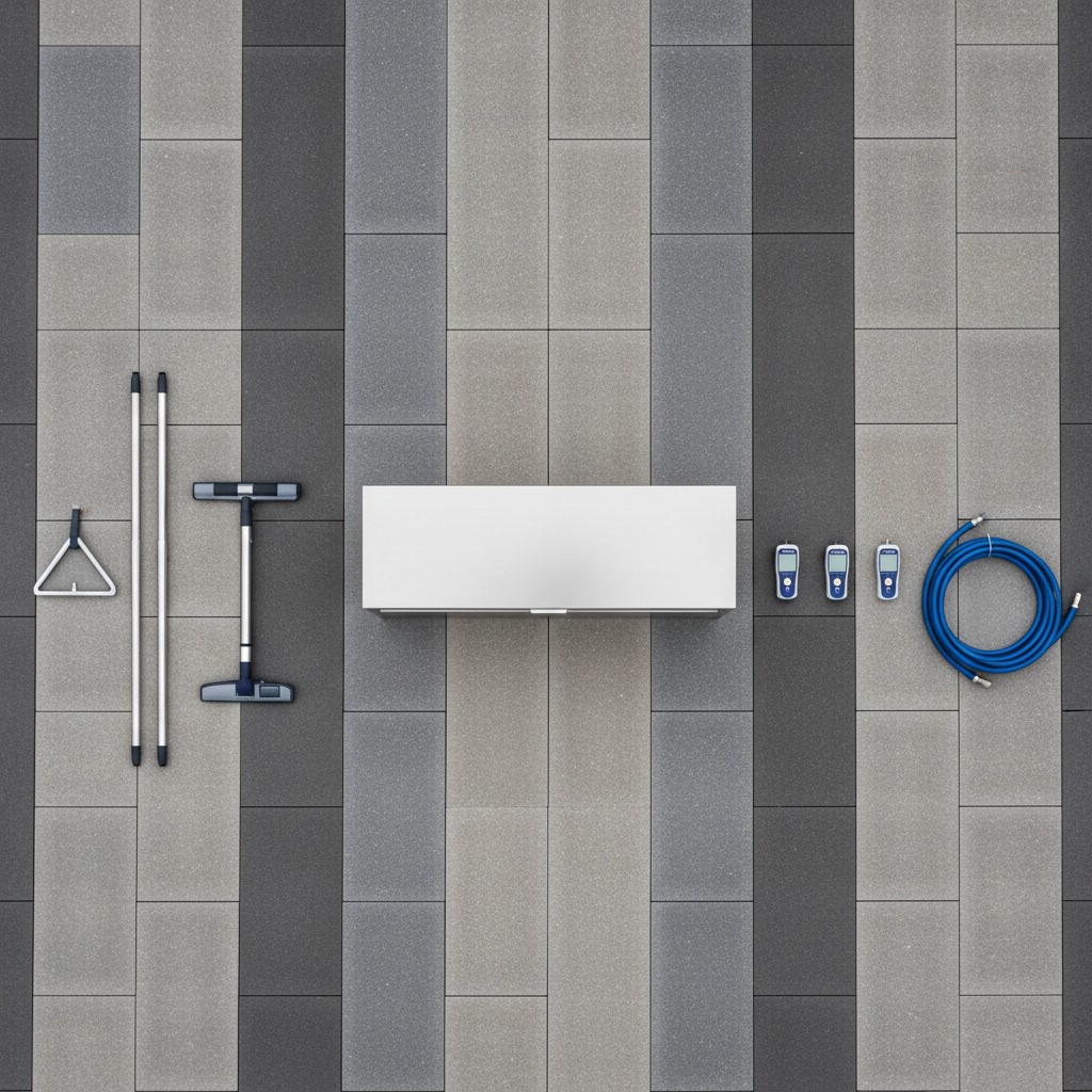 Large high-quality horizontal seamless floor tile with gray and light gray tones with some black and black with gray mixed...